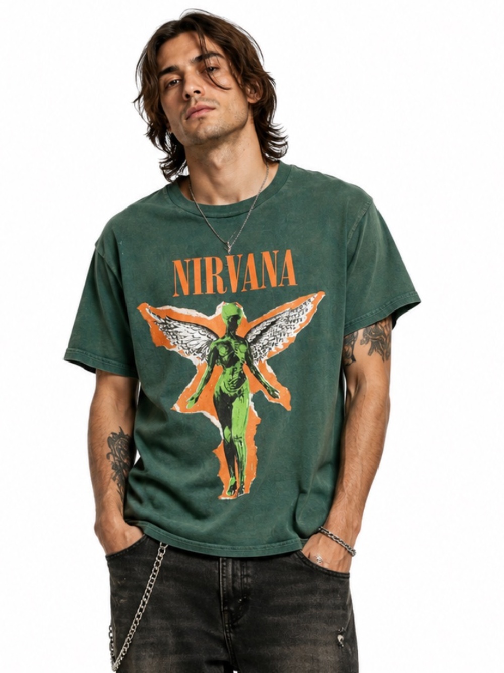 Nirvana Shirt S In Utero Green